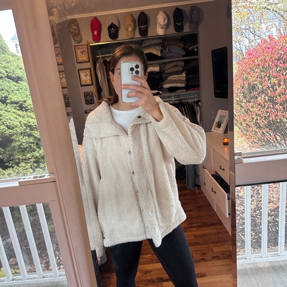 Billabong Cream Fleece Jacket